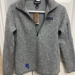 Patagonia women’s Heather Gray Zip-Up Jacket nwt